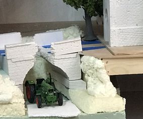 First position test of the plaster bridge